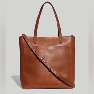 The Zip-Top Medium Transport Tote, $188, English Saddle.